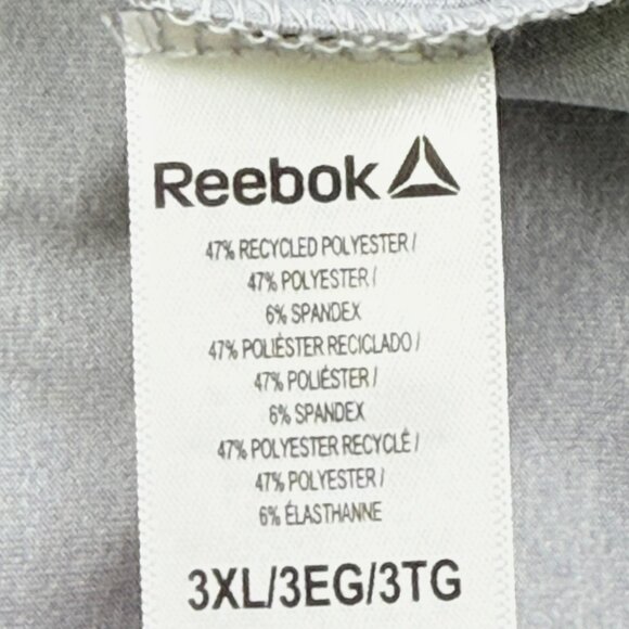 Reebok Men's Short Sleeve Classic Light Grey Graphic Logo T-Shirt Size 3XL NWT - Picture 9 of 11